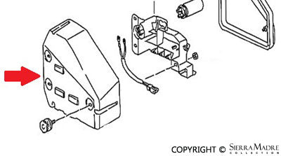 Porsche Relay Board Cover in Engine Compartment 95-98 993-610-284-00
