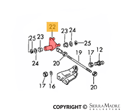 Porsche Relay Lever - 91/912 65-69 901-108-720-02