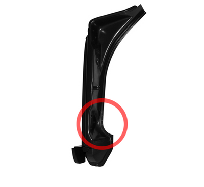 Porsche Repair Piece for Door Hinge Pillar - Left 63-97
