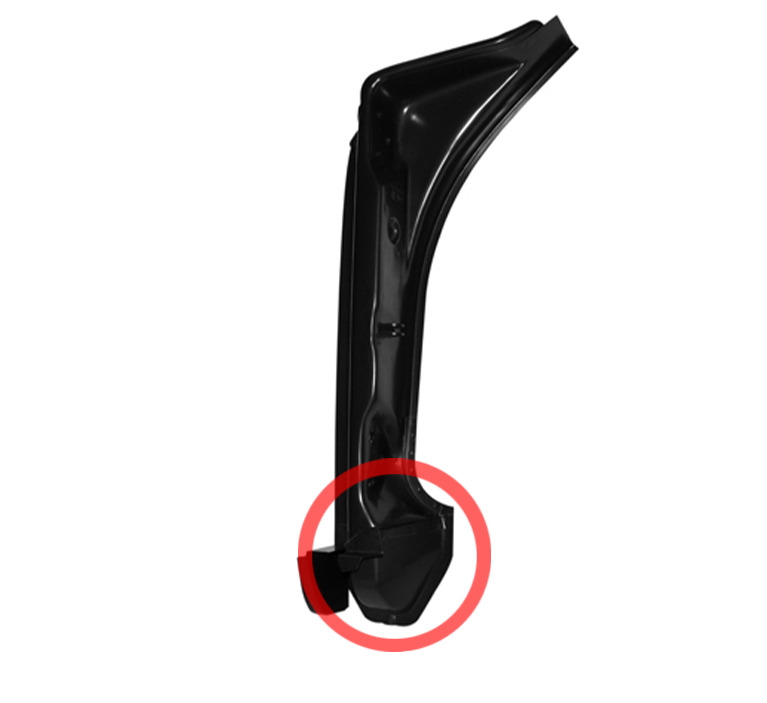 Porsche Repair Piece for Door Hinge Pillar - Left 63-97 1681900970