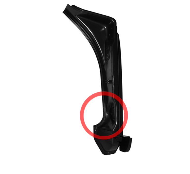 Porsche Repair Piece for Door Hinge Pillar - Right 63-97