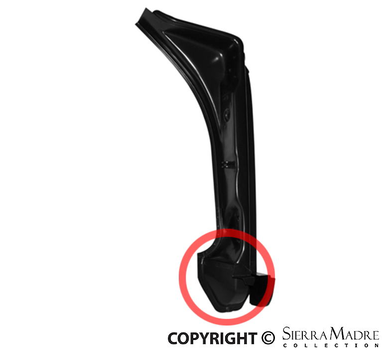 Porsche Repair Piece for Door Hinge Pillar - Right 63-97