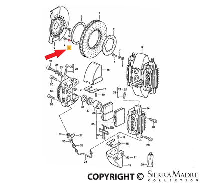 Porsche Retainer Plate - 911/930 78-83 900-039-002-02