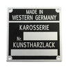 Porsche Reutter Chassis and Paint Number Badge - 911/912 65-69 901-701-107-01