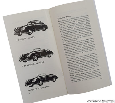 Porsche Reutter Coach Builder Instructions For The Care Of Automobile Bodies PCG-475-520