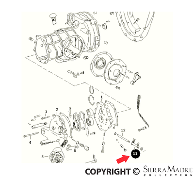Porsche Reverse Lever - 356A 55-59 644-23-014