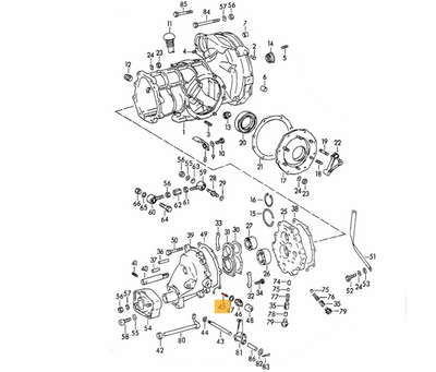 Porsche Reverse Light Switch Pin - 356B/356C 60-65 741-303-017-00