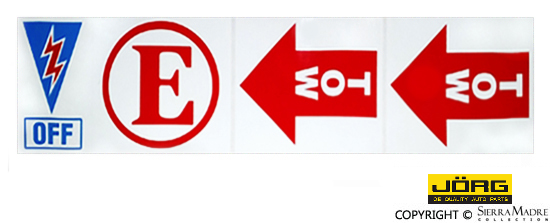 Porsche SCCA Racing Safety Decal Kit SMC-000-976