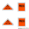 Porsche Seat Belt Decal Set - 911/914 72-76 911-456-001-SET