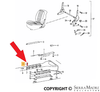 Porsche Seat Rail Screw - 356B/C 60-65