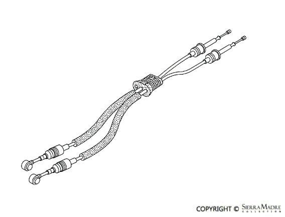Porsche Shift Cable - Manual Transmission - 911 01-11 996-424-041-90