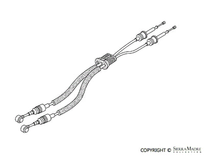 Porsche Shift Cable - Manual Transmission - 911 01-11 996-424-041-90