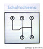 Porsche Shift Pattern Decal - 356B/356C 644-701-542-00