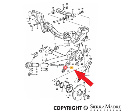 Porsche Spacer - 928 78-95 928-331-647-00