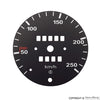 Porsche Speedometer Dial Face - MPH to KM/H - 911 69-74 SMC-641-701-00