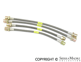Porsche Stainless Steel Brake Hose Kit - C2/C4/Turbo 89-94 SMC-352-007-05