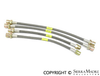 Porsche Stainless Steel Brake Hose Kit - C2/C4/Turbo 89-94 SMC-352-007-05