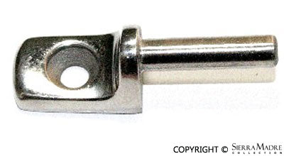 Porsche Sun Visor Chrome Clip - One Hole - 356A/B Roadster 58-62 644-731-331-41