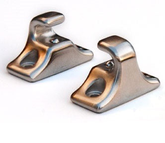 Porsche Sun Visor Clip Set - Stainless - 944/968 85-95 RB104-3