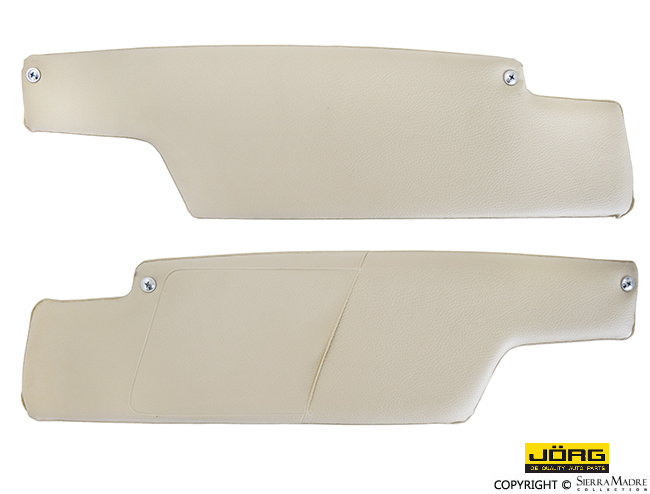 Porsche Sun Visor Set - Ivory - 914 70-76 SMC-731-043-13