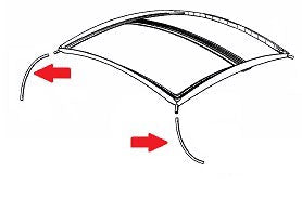 Porsche Sunroof Drain Hose - 356A/356B/356C 999-181-202-40