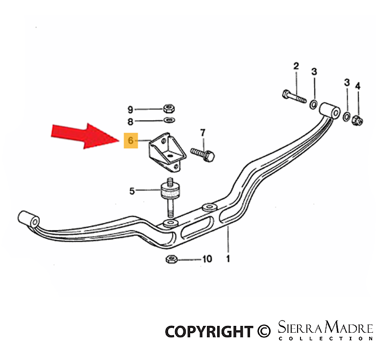 Porsche Support Plate - 911/914 70-77 039-199-222