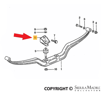 Porsche Support Plate - 911/914 70-77 039-199-222