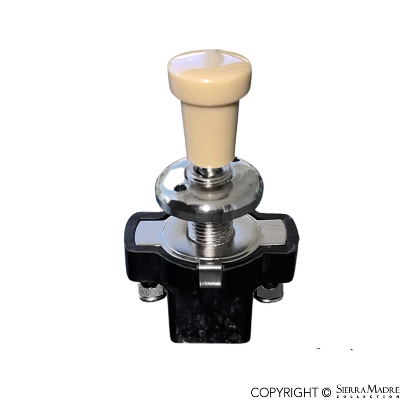 Porsche Switch - Knob and Chrome Bezel - 356A/B/C 55-65 644-613-501-02