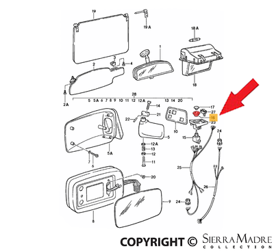 Porsche Switch Sleeve - 924/928/944 76-85 928-555-463-02