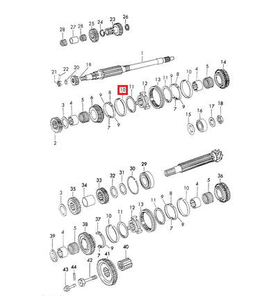 Porsche Synchro Ring - 4th - 914 70-76 925-302-301-02