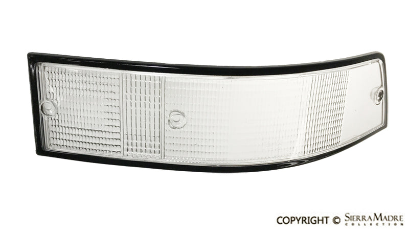 Porsche Taillight Lens Clear - Right - Euro - Black Trim 69-88 SMC-631-411-02