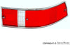 Porsche Taillight Lens - Right - US - Silver Trim 69-89 901-631-906-04