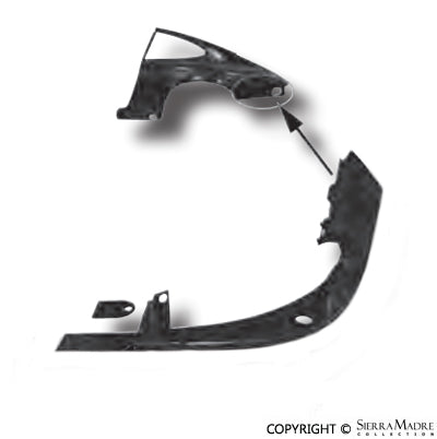 Porsche Taillight Support - Left - Coupe - 911/912 69-73 591055