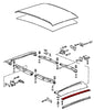Porsche Targa Top Metal Rail - Left - 911 70-89 901-565-303-45