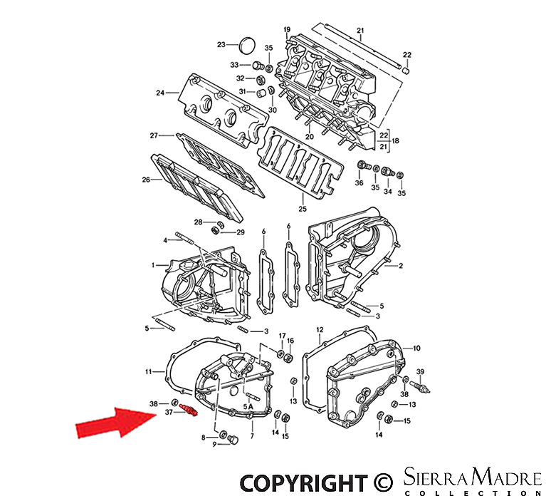 Porsche Temperature Switch - 911 84-94 930-617-118-00