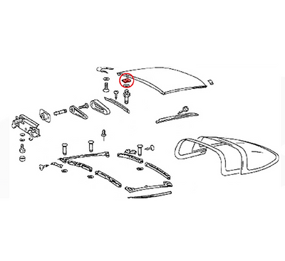 Porsche Threaded Plate - Targa - 911/964 66-93 901-565-203-40