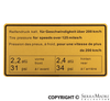 Porsche Tire Pressure Decal - 200 km/h - 911/912/914 67-76 901-006-507-00