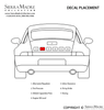 Porsche Tire Pressure Decal - 911 87-89