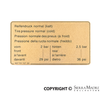 Porsche Tire Pressure Decal - 924/944 84-89 937-701-127-00