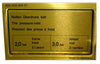 Porsche Tire Pressure Decal - 930 78-86 930-006-505-01