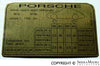 Porsche Tire Pressure Decal 964-701-287-29