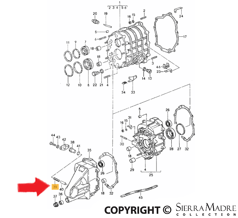 Porsche Transmission Pressure Spring - 964/993 89-98 950-303-235-01