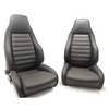 Porsche Turbo Seat Set - Black Leather - 911/930 74-84 911-521-008-61
