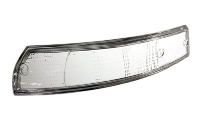 Porsche Turn Signal Lens Clear - Left - Euro - Chrome Trim 69-73 SMC-631-943-03
