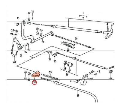Porsche Turnbuckle - 356B/356C 60-65 695-424-567-00