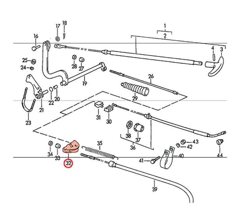 Porsche Turnbuckle - 356B/356C 60-65 695-424-567-00