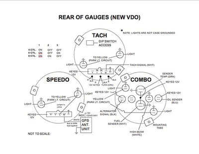 Porsche VDO Gauge Sending Unit Kit Oil Temp - Fuel Level And GPS Speedo SMC-741-KIT