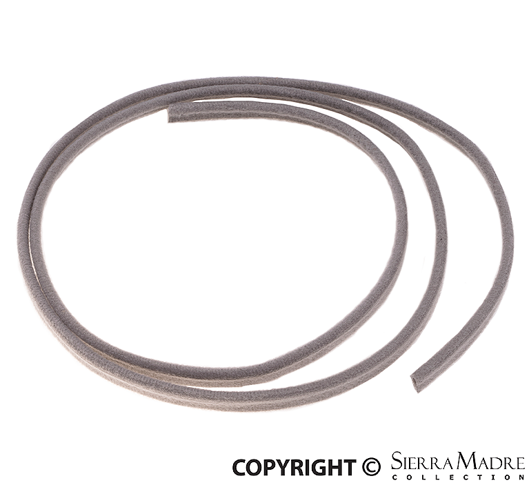 Porsche Velvet Sunroof Edge Seal - Grey - 356 60-65 644-564-901-50-600