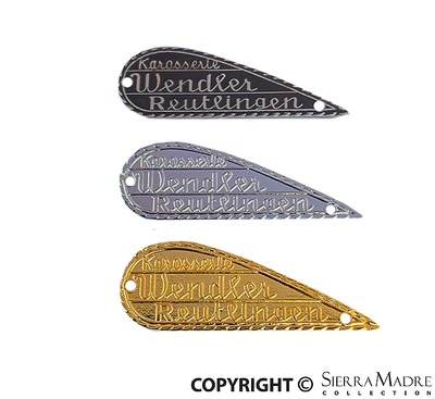 Porsche Wendler Badges for 550 Spyder Models 644-723-005-00