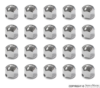 Porsche Wheel Bolt Cover Set - Chrome - 19mm SMC-816-45-SET